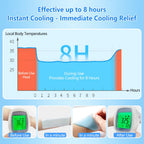 Individually wrapped physical cooling sheets for headache relief