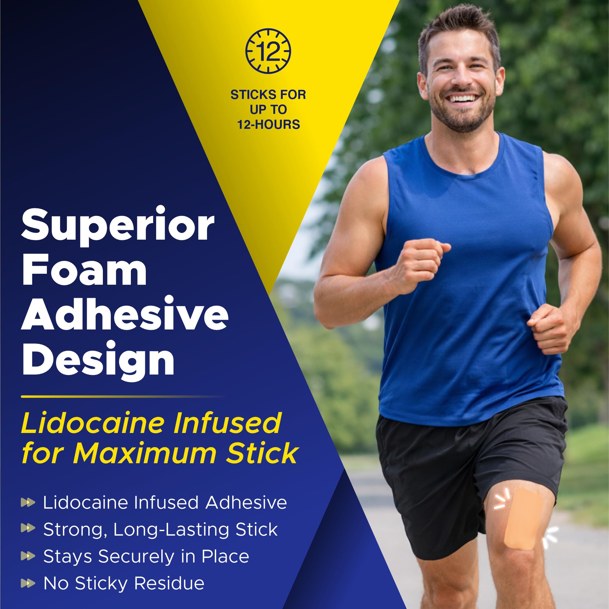 Odorless USA imported joint and muscle relief patches product label details