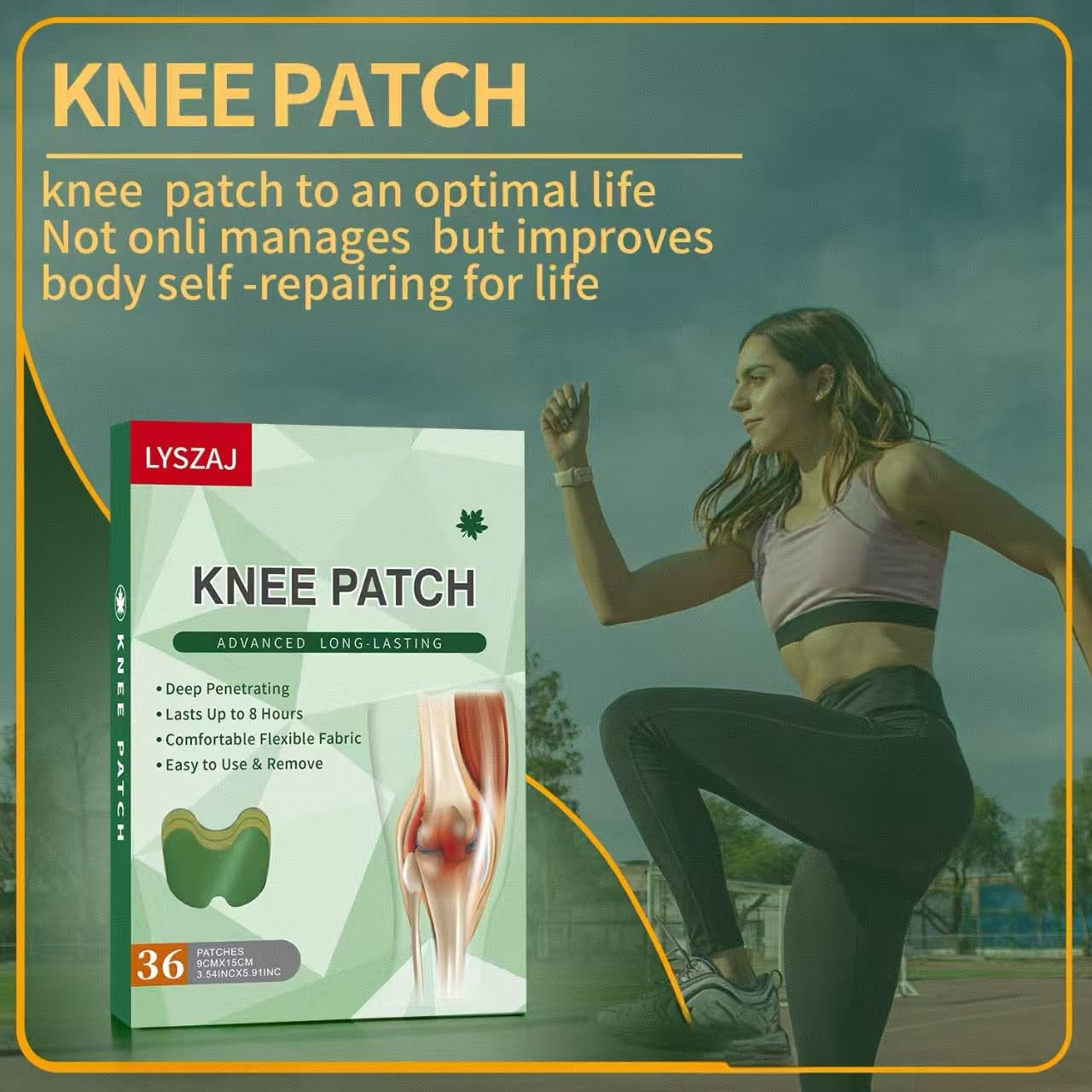 Herbal knee plaster self heating sticker for muscle soreness application