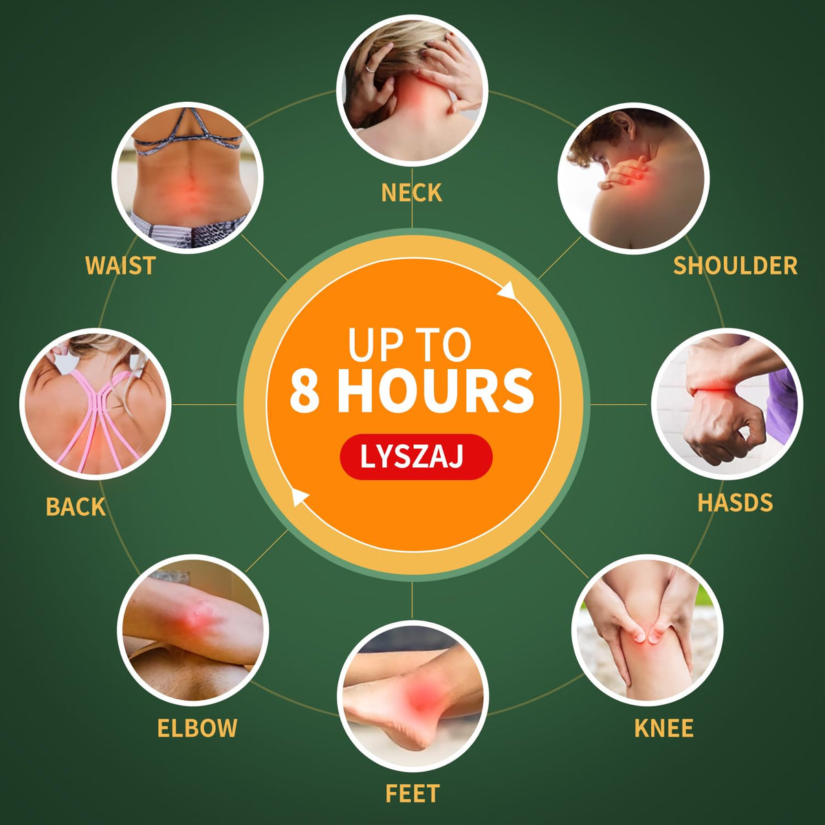 Breathable backing of the botanical extract joint comfort plaster