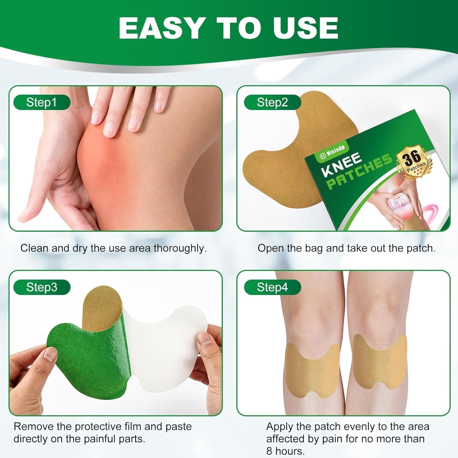 Infographic displaying twelve hours of long lasting deep penetration warmth for joint comfort.