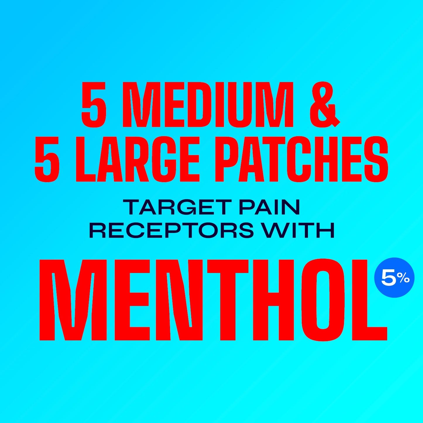 Close up view of the breathable fabric material of the Icy Hot cooling and warming medicated patch