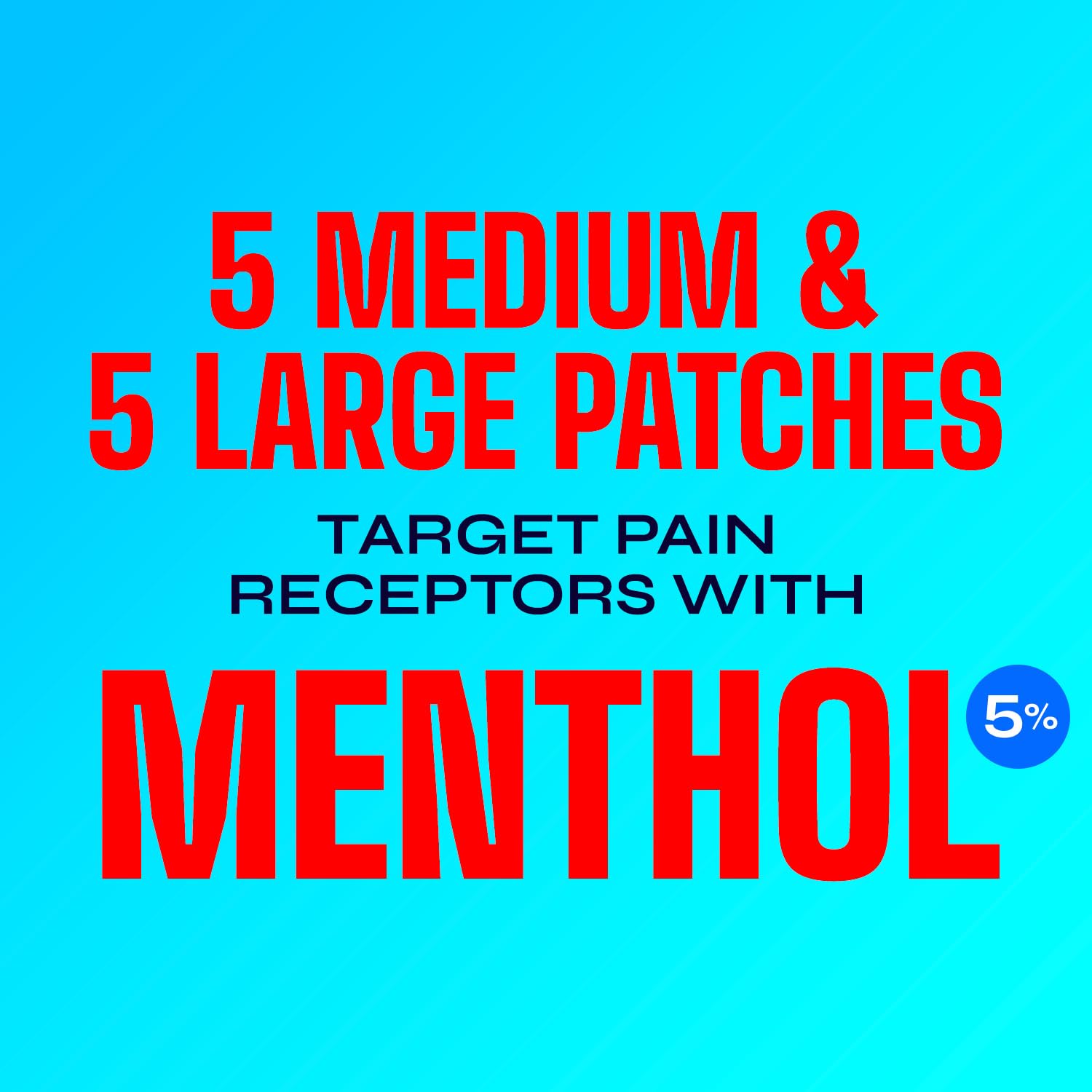 Close up view of the breathable fabric material of the Icy Hot cooling and warming medicated patch