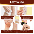 Lifestyle view of the fast acting heat patch applied to the lower back region