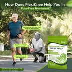 FLexiknee joint flexibility and circulation support patch packaging dimensions details