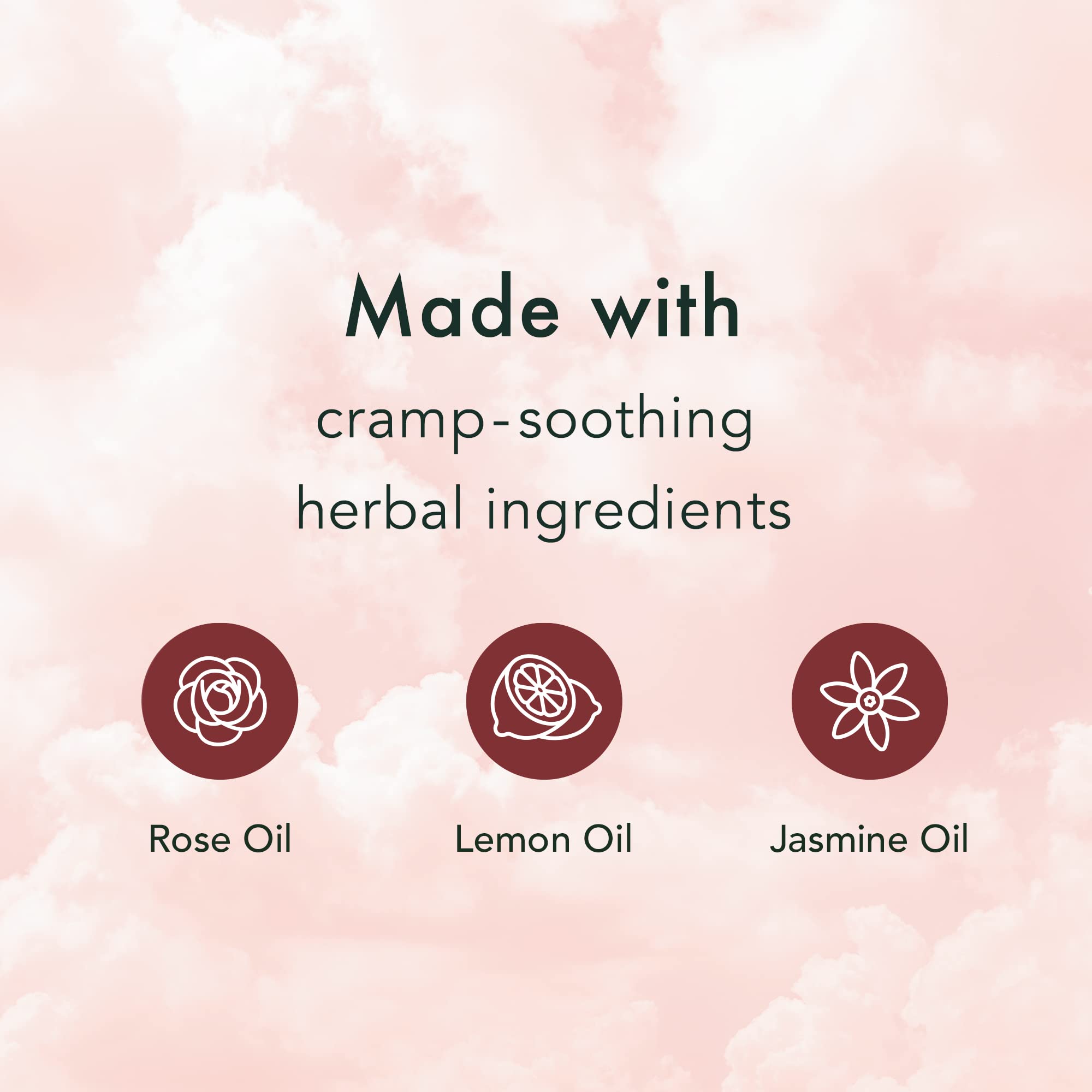 Back label of Rael natural herbal heating patch showing botanical ingredients