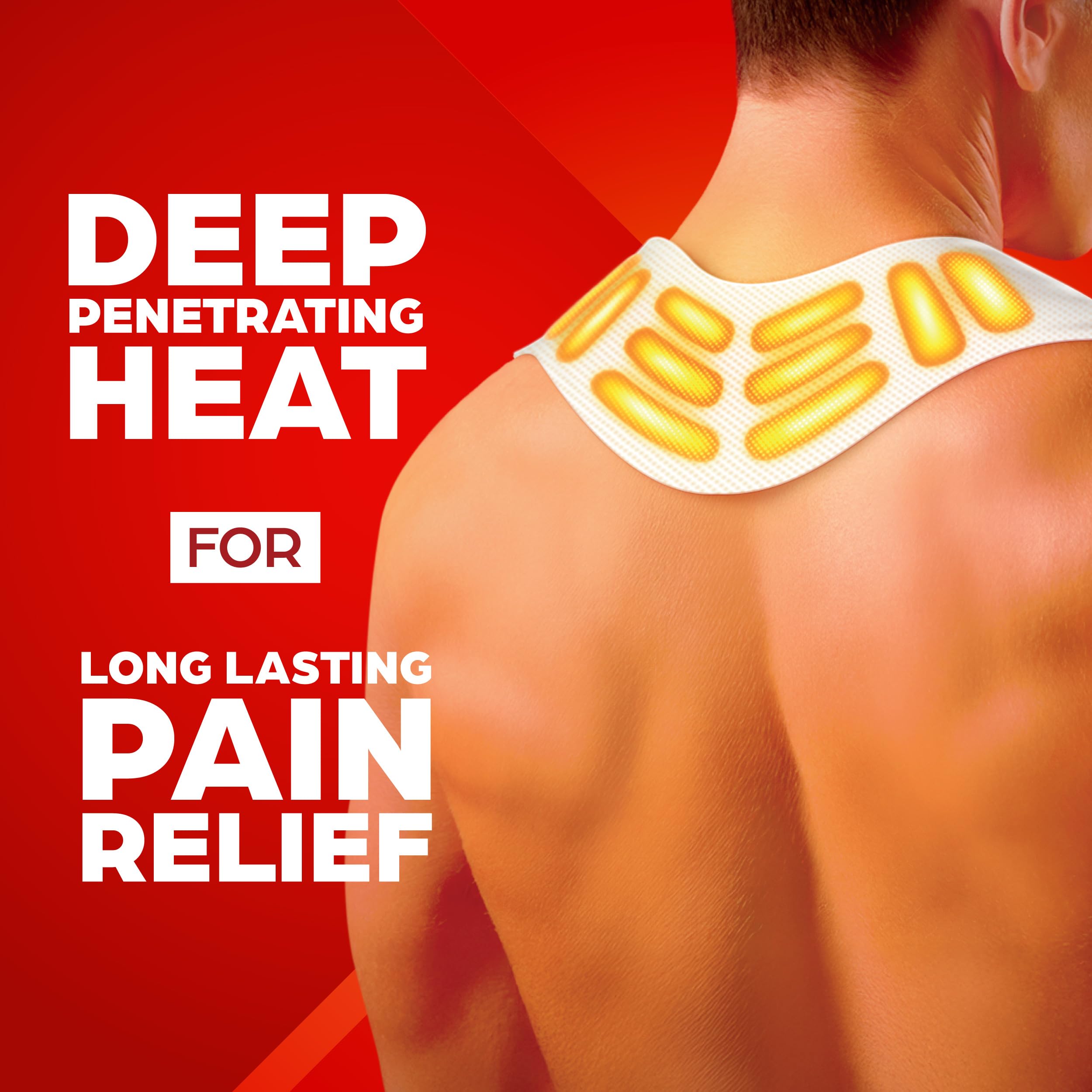 ThermaCare adhesive heating pads for targeted drug free neck pain therapy