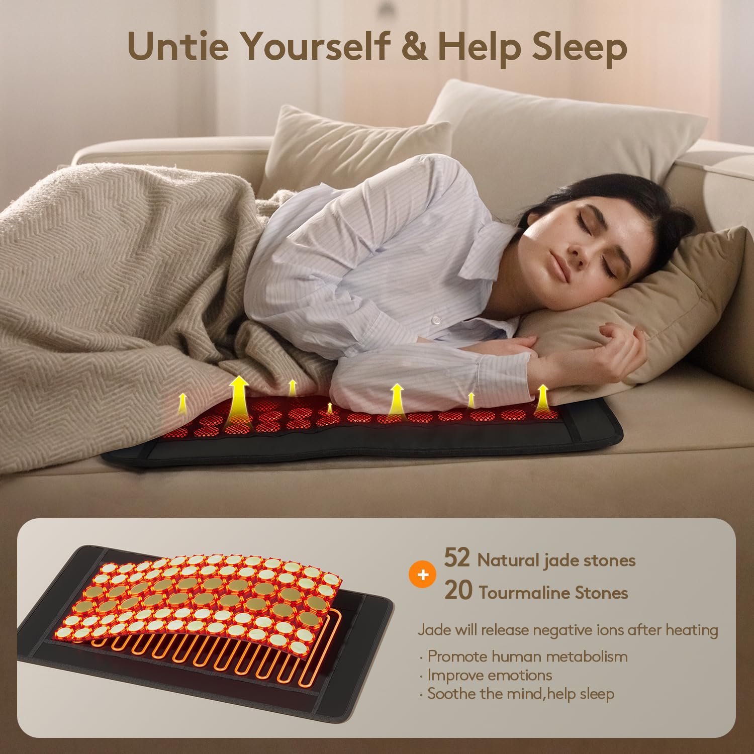 Digital smart controller attached to UTK far infrared stone heating pad.