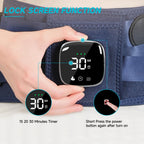 Burrki abdominal and lower back heating pad being operated via the cordless power supply mode