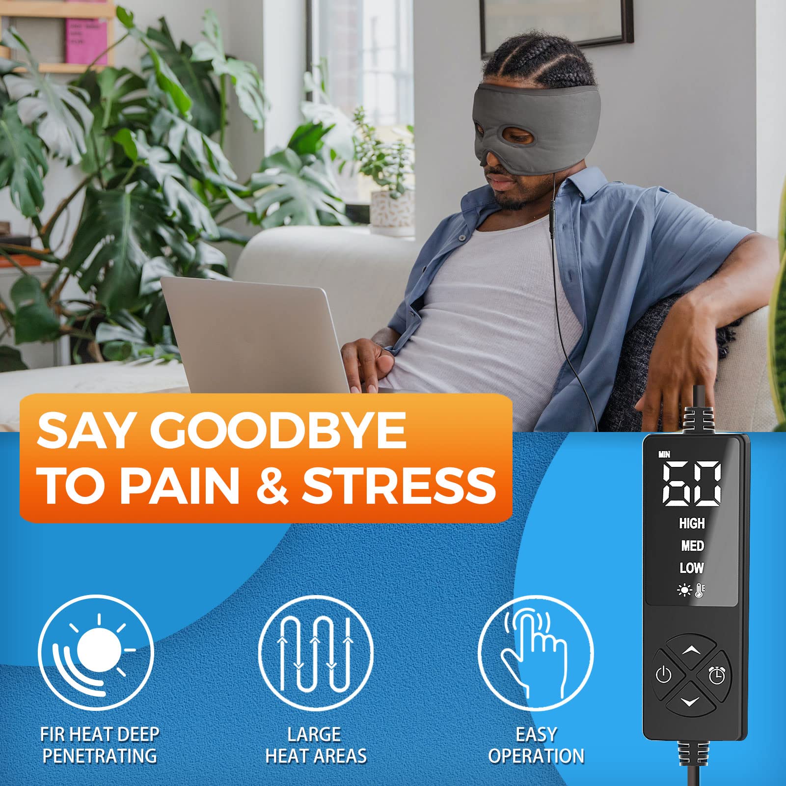Sticro electric sinus wrap packaging highlighting premium wellness gift features.