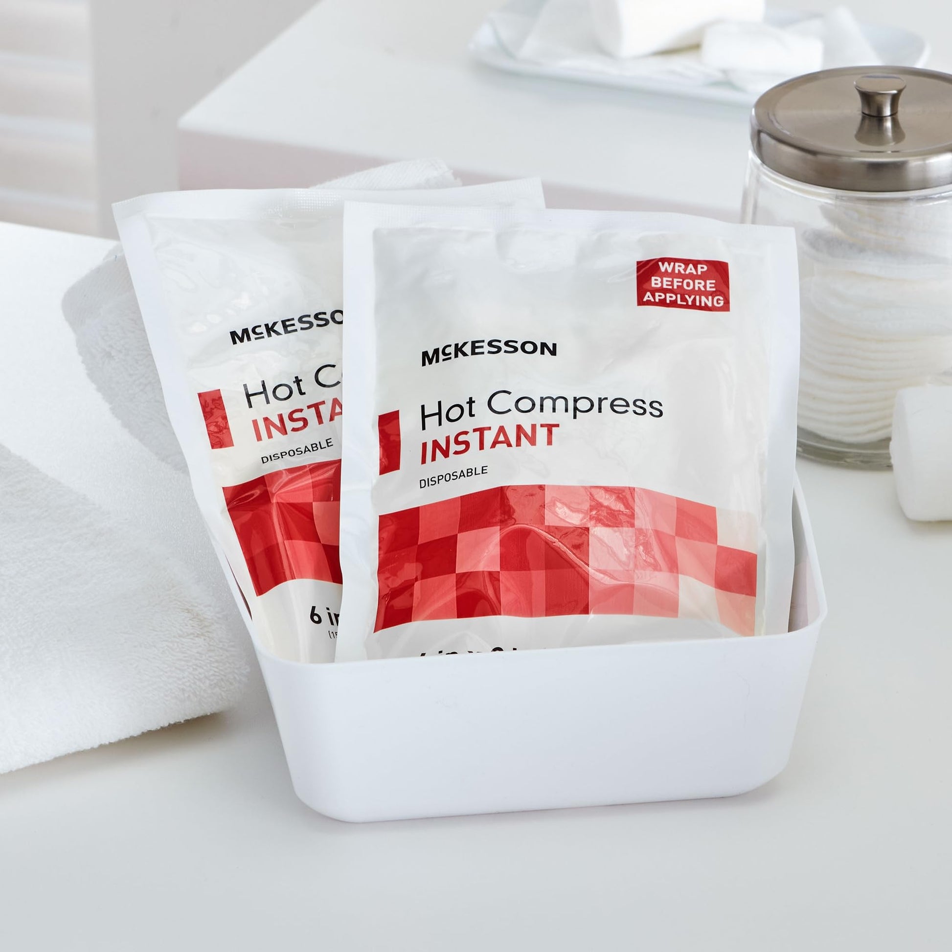 McKesson imported first aid kit hot pack for muscle soreness relief