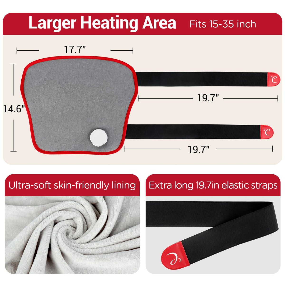 Comfytemp crystal flannel heating pad being applied to an arm muscle