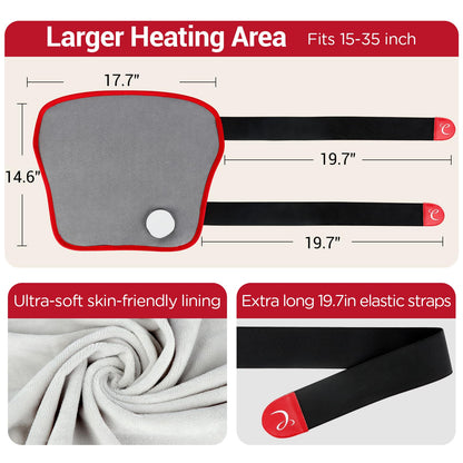 Comfytemp crystal flannel heating pad being applied to an arm muscle