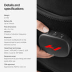Control pod interface on the heated vibration wrap demonstrating the simple power settings.