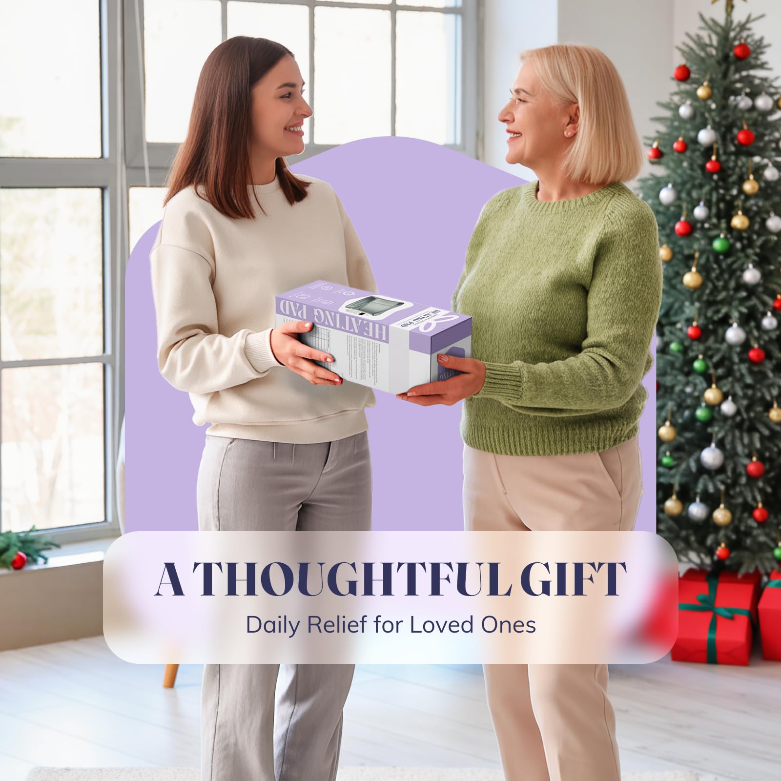 LITLISFlY premium wellness heating belt packaged nicely as an everyday self care gift.