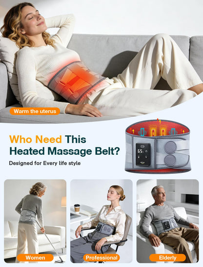 ALLJOY back massager showing the plush interior lining fabric for sensitive skin.