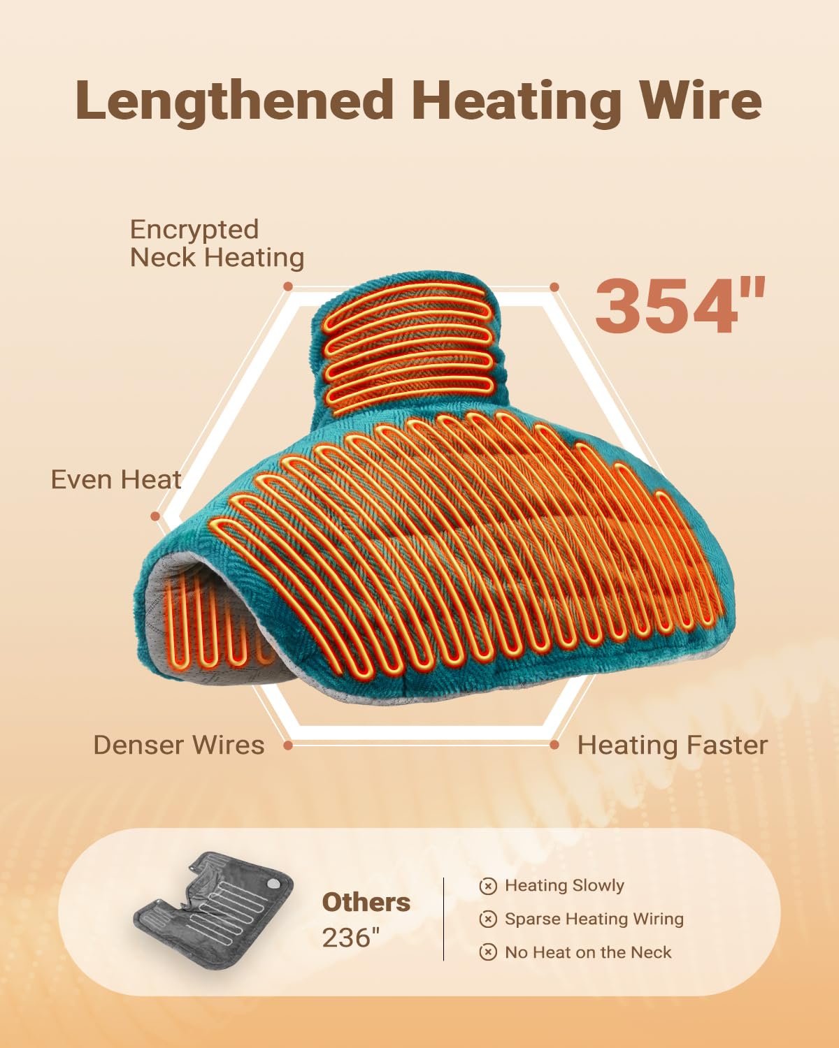 Diagram illustrating the internal graphene heating network and micro glass beads