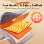 Digital controller of the weighted heating pad displaying five adjustable heat levels