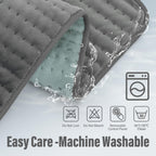 Detachable power cord and control unit separated from the machine washable electric heat pad