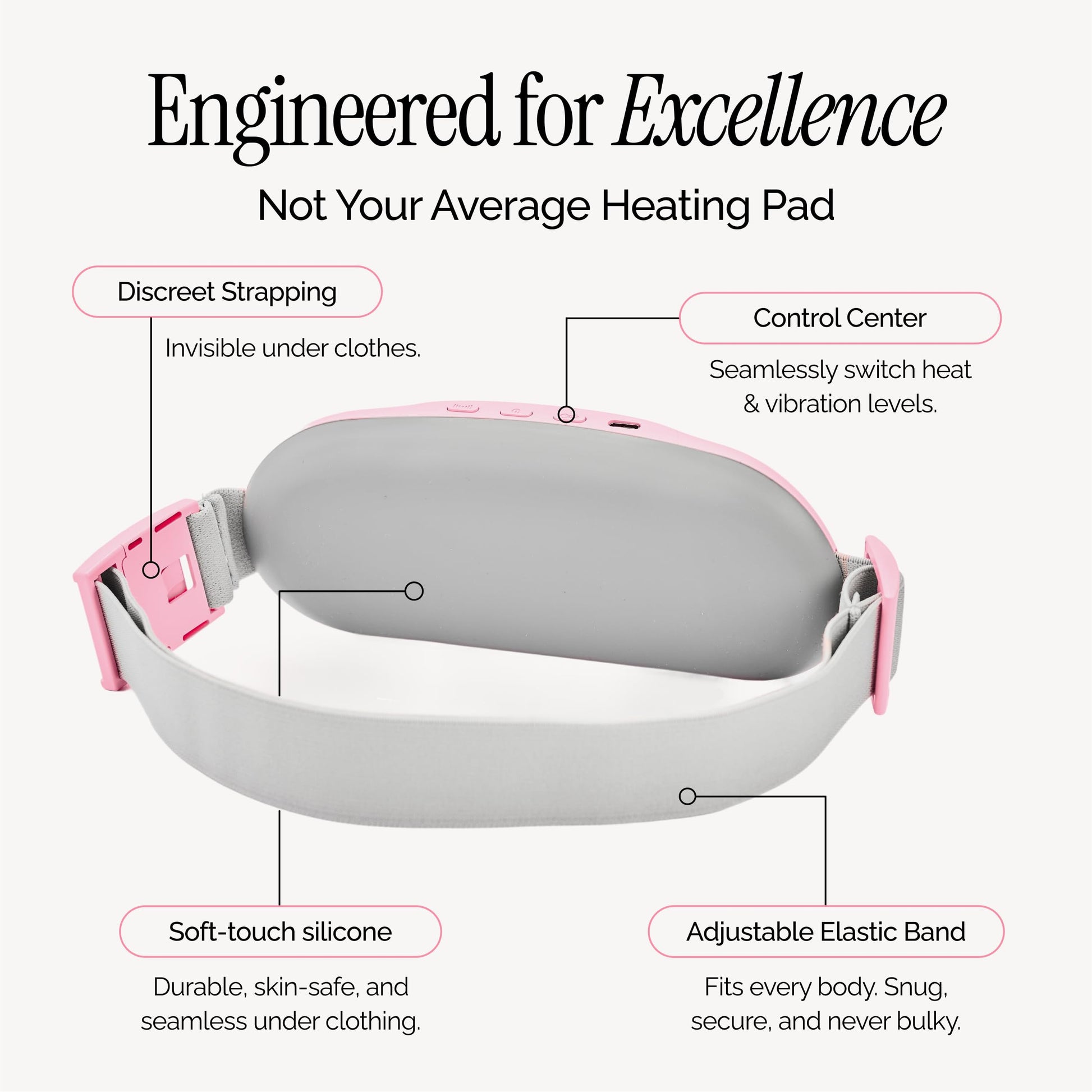 Zolly personal care warming device showcasing the universal serial bus type-C charging port location