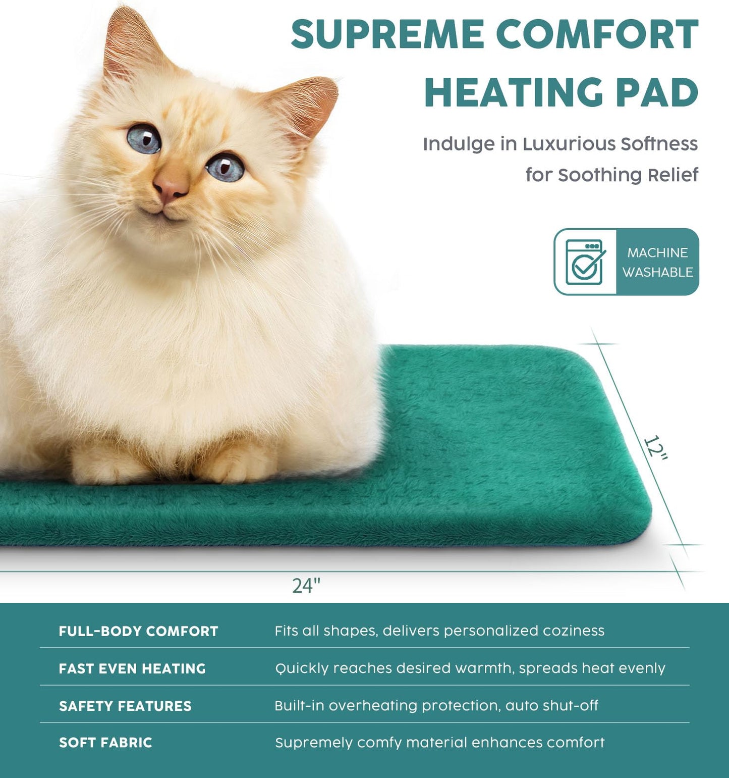 Fanatato wellness heating wrap applied to the shoulders and neck area to relieve muscle stiffness.