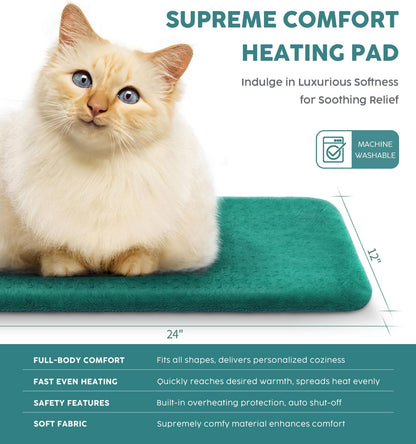 Fanatato wellness heating wrap applied to the shoulders and neck area to relieve muscle stiffness.