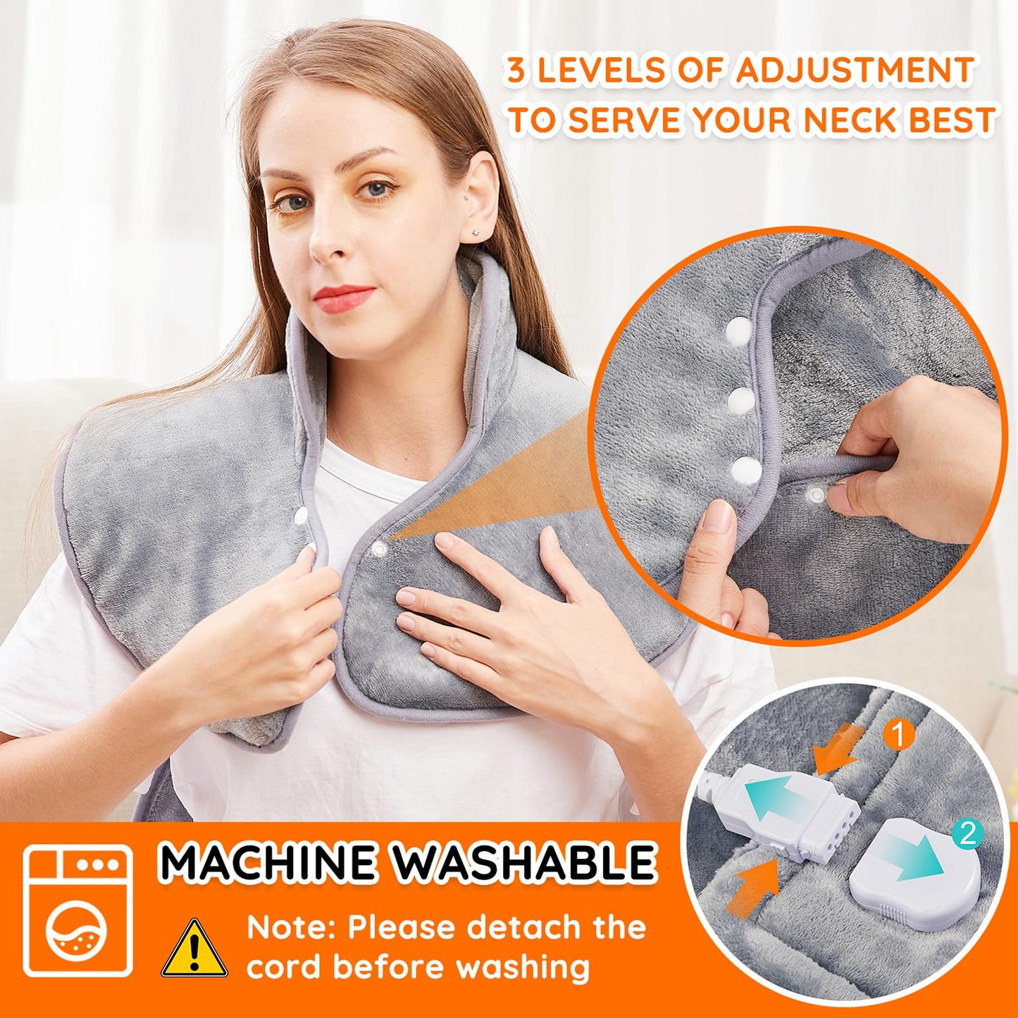 MiaAndCoco electric hot therapy wrap packaged securely for safe storage