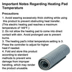 Premium imported heating pad packaging showing the authentic product specifications and safety labels.