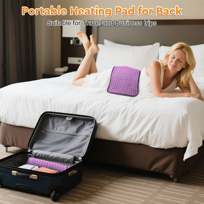 Packaging display of the authentic LANVA imported electric heating pad with user manual.