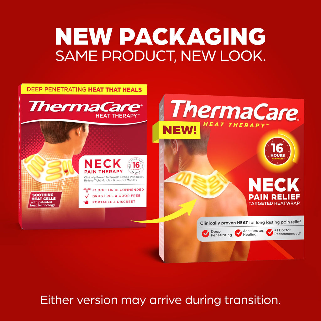 ThermaCare portable adhesive heating wraps for muscle stiffness and joints