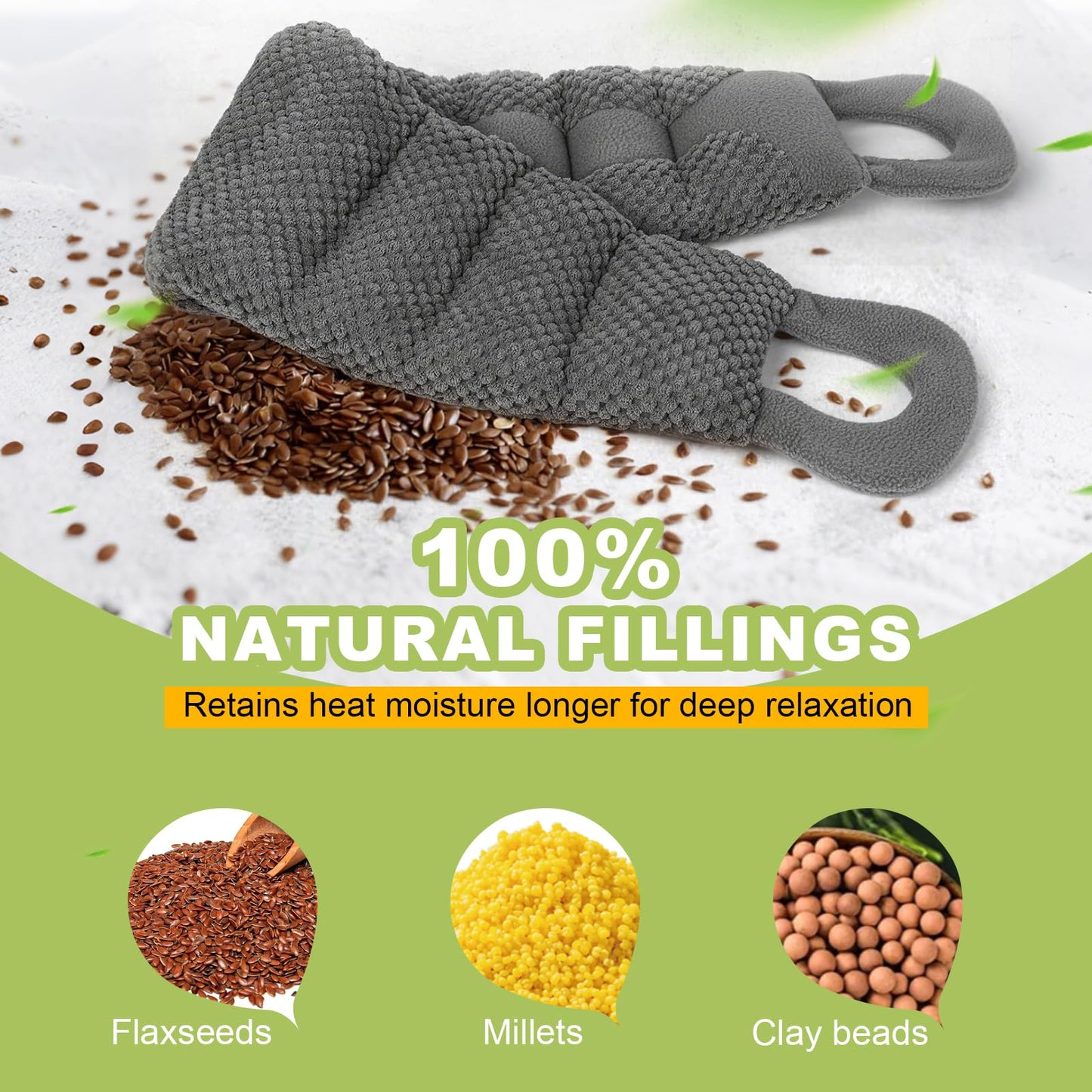 UNCN reusable dual temperature therapy wrap being folded for storage