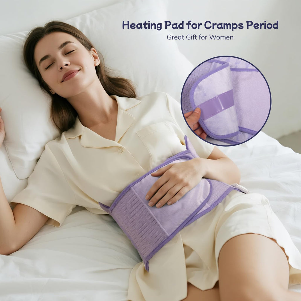Soft premium polyester fabric texture of the electric wrap for period cramps