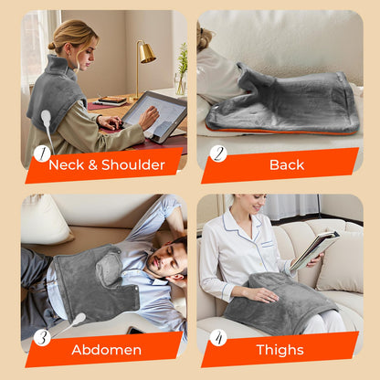 Premium retail packaging of the VAAGHANM electric heating pad suitable for personal gifting