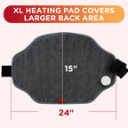 Comfytemp wellness heating pad being prepared for maintenance with controller detached