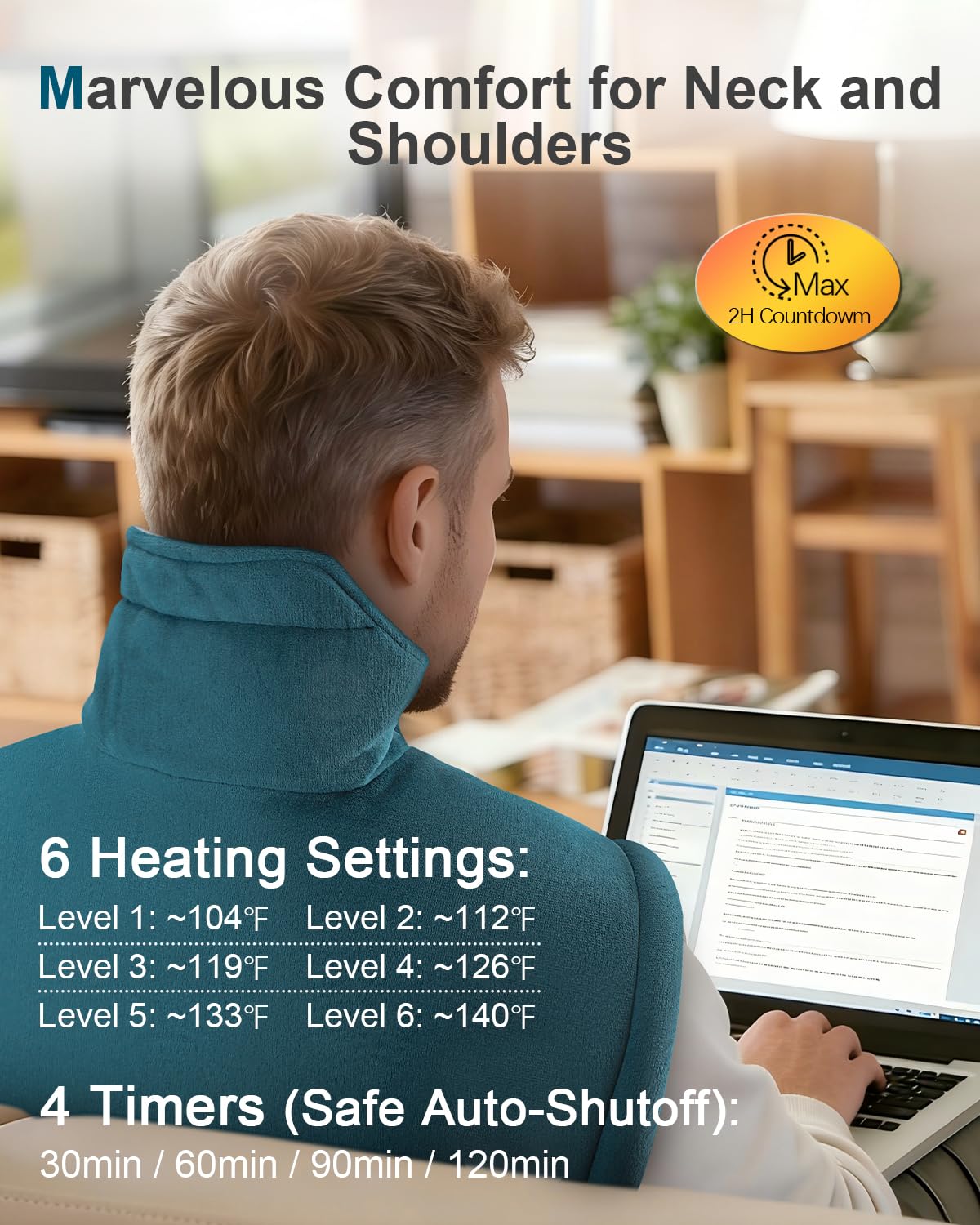 Leatigio shoulder heat wrap packaging showing authentic imported details