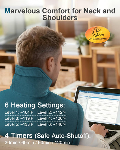 Leatigio shoulder heat wrap packaging showing authentic imported details