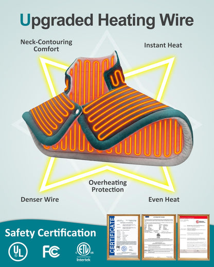 Leatigio electric heating wrap being detached for machine washing safety