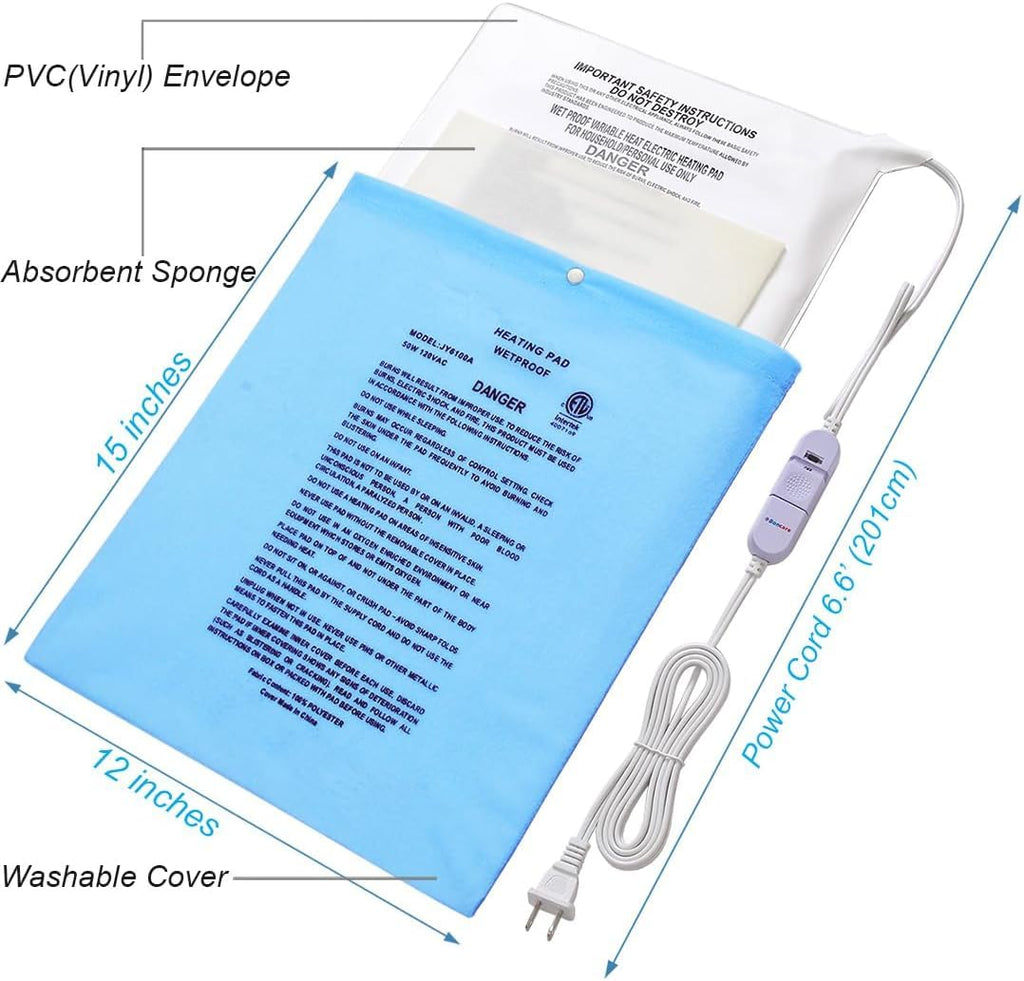 Full packaging and contents of the authentic imported Boncare electric heating pad kit