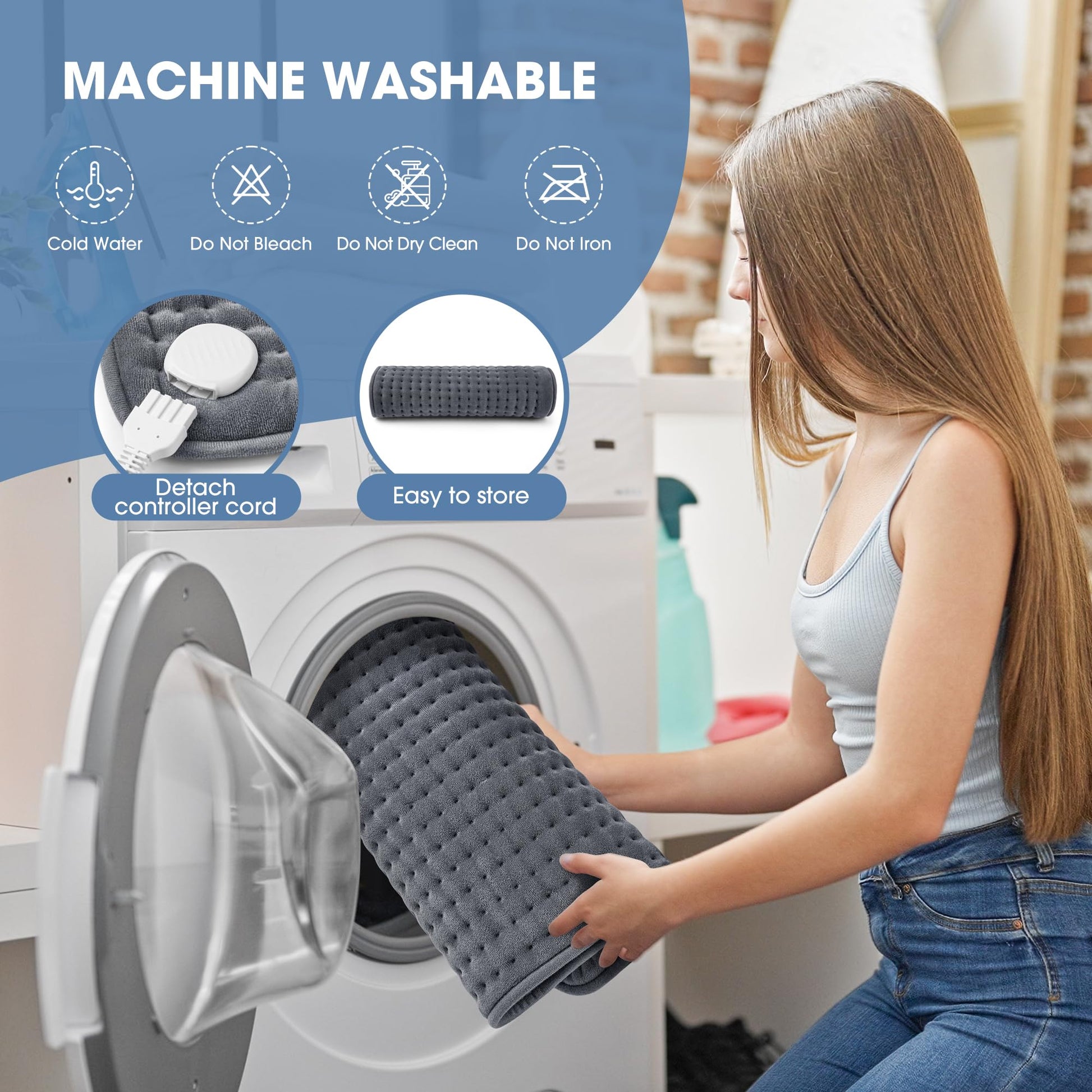 FluffyWarmth heating mat safety features diagram highlighting the overheat protection system.