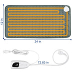 Soft premium coral fleece material texture of the heating pad highlighted to showcase full body comfort features