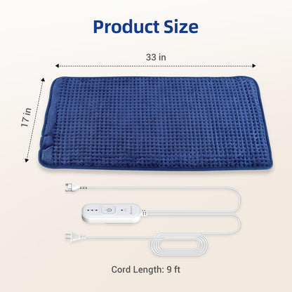Comfytemp heated blanket pad used on the abdomen area for menstrual cramp relief.