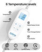 Person wearing Renpho heating pad on shoulders and back