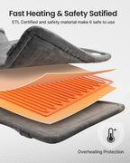 Side view of Renpho weighted heating pad for neck relief