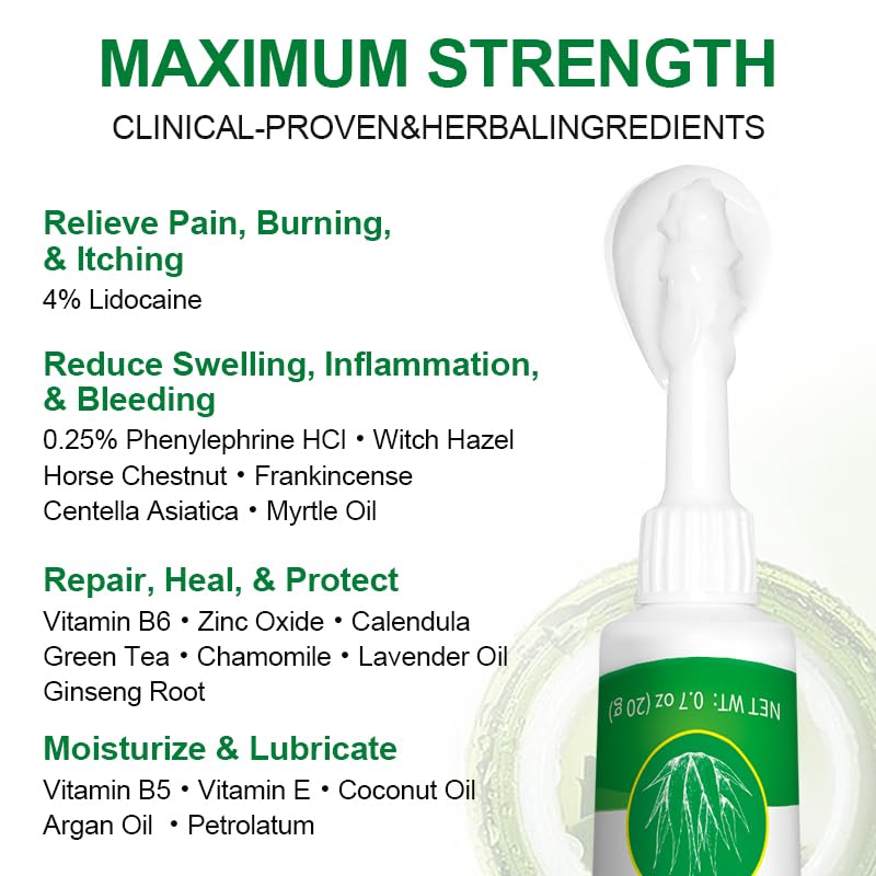 Vamy dual action hemorrhoidal relief kit imported from the United States.