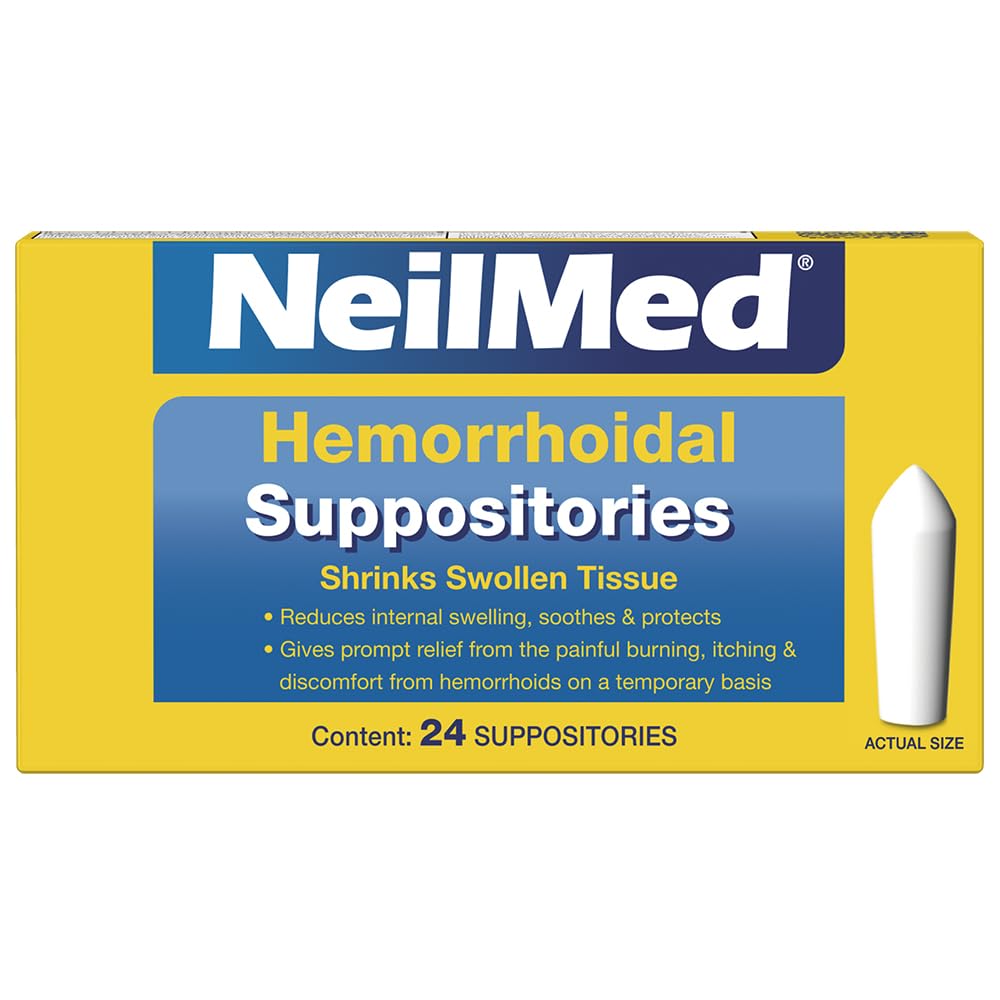 USA imported NeilMed internal hemorrhoid treatment package side panel