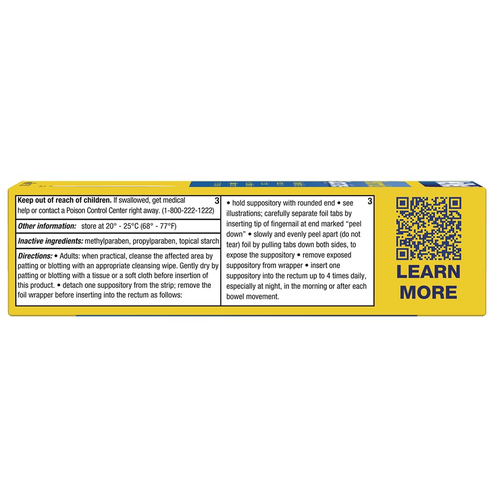 NeilMed steroid free hemorrhoidal suppositories storage instructions view