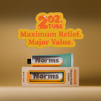 Side view of the Norms hemorrhoid pain relief packaging.