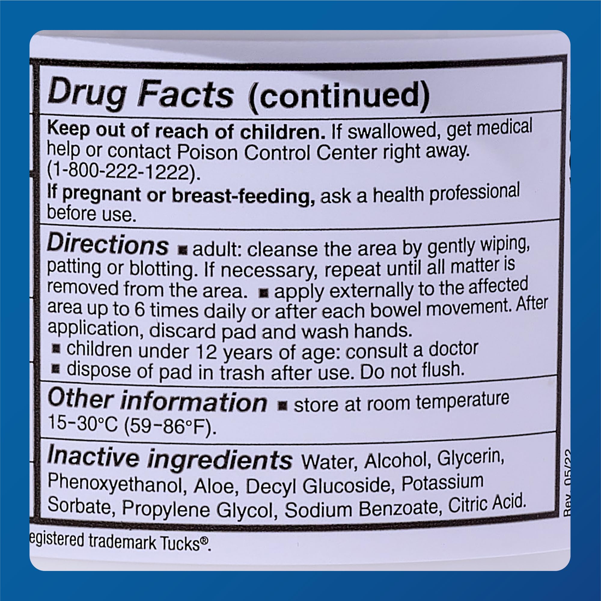 Pre-moistened major medi-pads displaying the three inch round cloth texture for sensitive skin cleansing.