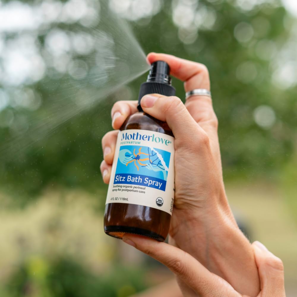 Motherlove vegan and cruelty free perineal mist for postpartum hemorrhoids