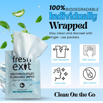 Soothe irritation with witch hazel and aloe adult wet wipes